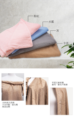 方格牌飯店級加大浴巾-78x160cm-藍色-1入, , large