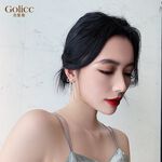 【Gulicc 】古莉可 耳環 蝴蝶結長款流蘇耳環, , large