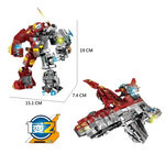 [積木共和國] 【LW 樂玩】2143 鋼鐵機甲二變(益智拼裝積木), , large