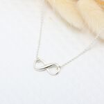 【Angel & Me】Love infinity s925 sterling silver necklace Birthday gift, , large