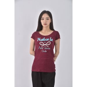 (S) aeropostale印花紅色短袖上衣二手衣,  (S) aeropostale印花紅色短袖上衣二手衣