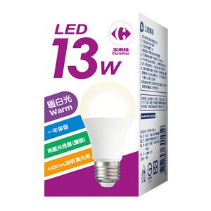 家福LED燈泡13W-暖白光