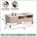 【唯熙傢俱】馬修斯橡木白4尺大茶几, , large