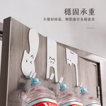【上手家居】貓咪門後掛鉤-6款組 調皮白喵(門掛鉤/門後掛勾/門後掛衣架/門後置物架/門後收納), , large