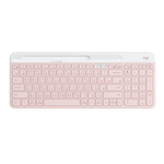 【 Logitech 羅技 】K580 玫瑰粉 超薄 跨平台 無線 藍牙 鍵盤, , large