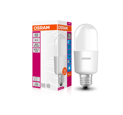 [凌騰科技]歐司朗OSRAM 12W STICK LED G3 E27燈泡-白光 4入組