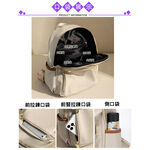 SPRING-簡約尼龍後背包時尚商務通勤後背包旅行後背包-多色, , large