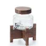 日本Aderia 水龍頭燒酌瓶(附木架) 2L/5L/2個尺寸 金益合玻璃器皿, , large