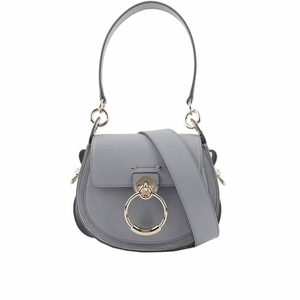 CHLOE' Tess Small Bag 小牛皮拼麂皮肩背/斜背二用包/風暴藍