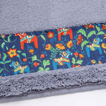 【HASHIZUME】Japan-Made Antibacterial & Deodorant Kitchen Mat 50×180cm – Light Gray (Nordic-Style Lucky Horse / Non-Slip Design / Machine-Washable), , large