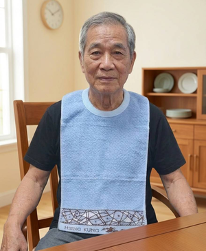 [凱美棉業] 8入組優惠價❗ 隨機出色 MIT台灣製造 純棉透氣成人圍兜/口水巾 印花款