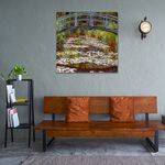 【御畫房】睡蓮 國家一級畫師手繪油畫80×80cm(VF-175), , large