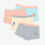 minihope歡樂森林女童四角褲(4件組A)XS, , large