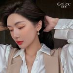【Gulicc 】古莉可 耳環 貓眼石精緻鑲鑽耳環, , large