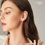 【Gulicc】古莉可 耳環 簡約細緻蝴蝶結鋯石耳環, , large