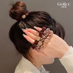 【Gulicc】古莉可 髮圈 高彈力 水鑽髮圈 4入裝, , large