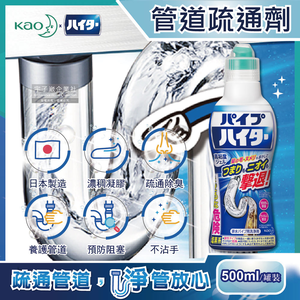 [日日好物]日本Kao花王-Haiter強黏度疏通排水管凝膠清潔劑500g/罐裝