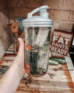 Ball® 32oz/950ml 寬口梅森罐飲料隨行杯-銀色 reCAP Mason Jars Lid POUR cap 全新升級防漏/飲料隨行杯/提把蓋/飲料蓋/冷水壺, , large