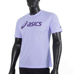 Asics 男女 短袖 T恤 運動 透氣 吸濕 快乾 抗UV 台灣製 延續 淺紫 [2033B666-500], , large
