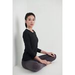 YOGA FLOW Ula Tshirt - 長袖圓領罩衫 - 墨黑 Black, , large