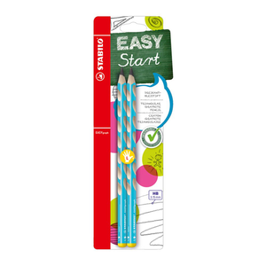 STABILO 德國 思筆樂 EASYgraph 人體工學思筆樂洞洞鉛筆 淺藍色左手 2支/入 STB-49825-5