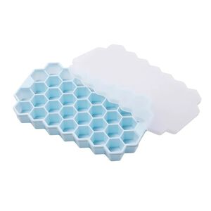 日光生活矽膠附蓋蜂巢製冰盒-顏色隨機出貨