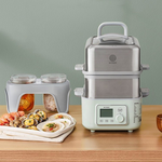 【BUYDEEM北鼎】多功能養生 雙層蒸煮鍋 蒸燉鍋 燉煮鍋 雙燉盅 全配 G561-贈好禮(日本不鏽鋼三德刀16.5CM), , large