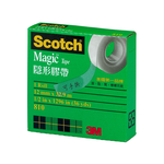 【龍品文創】3M 1/2" 810 紙盒隱型膠帶  12MM, , large