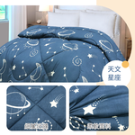 【多利寶寢具】Indian_印花雙人可水洗新科技抗菌羽絲絨被-天文星座, , large