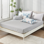 【Betrise】Spring Flowers Bloom | Environmentally friendly printing and dyeing anti-mite and antibacterial 100% combed cotton dual-purpose quilt and bed sheet set - double, , large