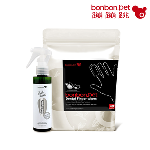 Fresh Breath Dental Care Set – Finger Wipes (40 pcs) + Little Oolong Spray (150ml)