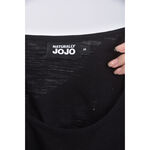 (S) naturally jojo棉質字母黑色短袖上衣二手衣, , large