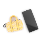 Michael Kors 塗層帆布波士頓包造型吊飾/鑰匙圈/水仙花黃, , large