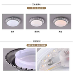 [Honey Comb]外銷產品LED12W三色溫調色吸頂燈(KC9624-BKGY), , large