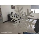 GS MALL 台灣製造 一組8入 夜光裝飾雪花 聖誕節雪花 聖誕雪花 夜光雪花 雪花窗貼 夜光裝飾 夜光壁貼, , large