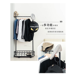 【Y HOUSE】輕奢風衣帽架  功能掛衣架 落地掛衣架 開放式衣架-黑色, , large