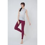YOGA FLOW Burn Out Tank ( L ) - 圓領長版燒花罩衫 - 銀河灰 Misty Grey, , large