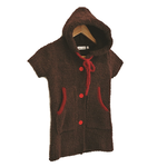 Bonne Nuit Baby 棉花糖小孩短袖長版衣 咖紅色 S, , large