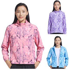 [TECTOP 探拓戶外]620038女款印花連帽彈力防曬外套 (拉鍊口袋 彈力舒適 連帽遮陽 防曬抗UV)