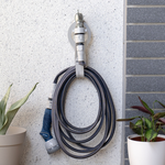 【HOKAS】5米伸縮水管搭配8段水槍套組(水槍+水管,掛勾,  澆花洗車清潔適用 7.6米, , large