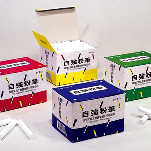 【龍品文創】自強 雪白 粉筆 80支入