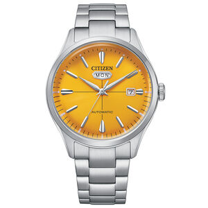 CITIZEN 星辰 朝日C7機械錶-黃 NH8391-51Z