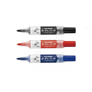 【Pentel 飛龍】中～粗字彈力後壓白板筆 圓頭 3.0~6.5mm /支 EMWL5BF - 紅色