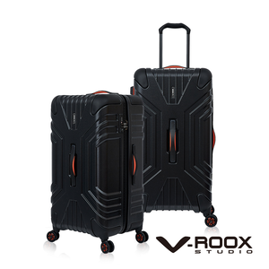 【PANTHEON PLAZA】展示品限量出清 V-ROOX SHIELD 20吋 神盾硬殼雙層防爆拉鍊胖胖箱 硬殼拉鍊箱 SHIE-59239 天峰藍