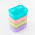 Bumkins 矽膠分格便當盒-果凍粉, 果凍粉, large