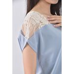 (S) blue ribbon韓牌無袖氣質藍色上衣二手衣, , large