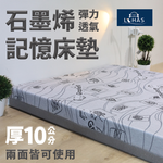 ［熊棉］石墨烯彈力透氣記憶床墊｜3尺｜, , large