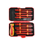 台灣現貨！絕緣螺絲起子13件組 VDE 替換式 測電筆 電器安全認證 1000V 換頭起子組 IEC60900, , large