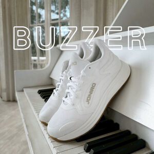 【JONIRO】台灣製 Buzzer 女鞋 百搭小白鞋 運動休閒鞋 白色經典復古款