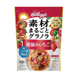 KELLOGGS 素材草莓風味麥片 500g【Mia C'bon Only】